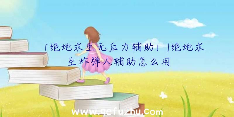 「绝地求生无后力辅助」|绝地求生炸弹人辅助怎么用